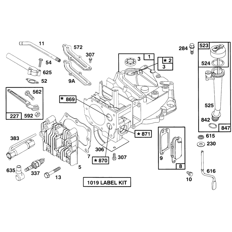 Engine Briggs and Stratton Model 12f802-0667-01