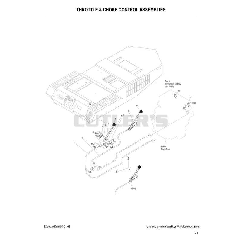 Throttle and Choke Control Assemblies