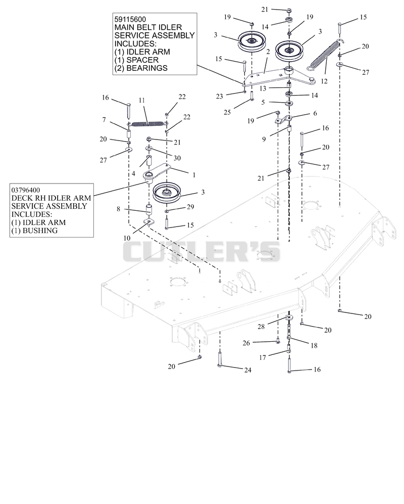 Idlers and Sheaves - 60 "