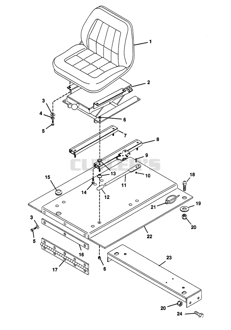 SEAT AND DECK ASSEMBLY