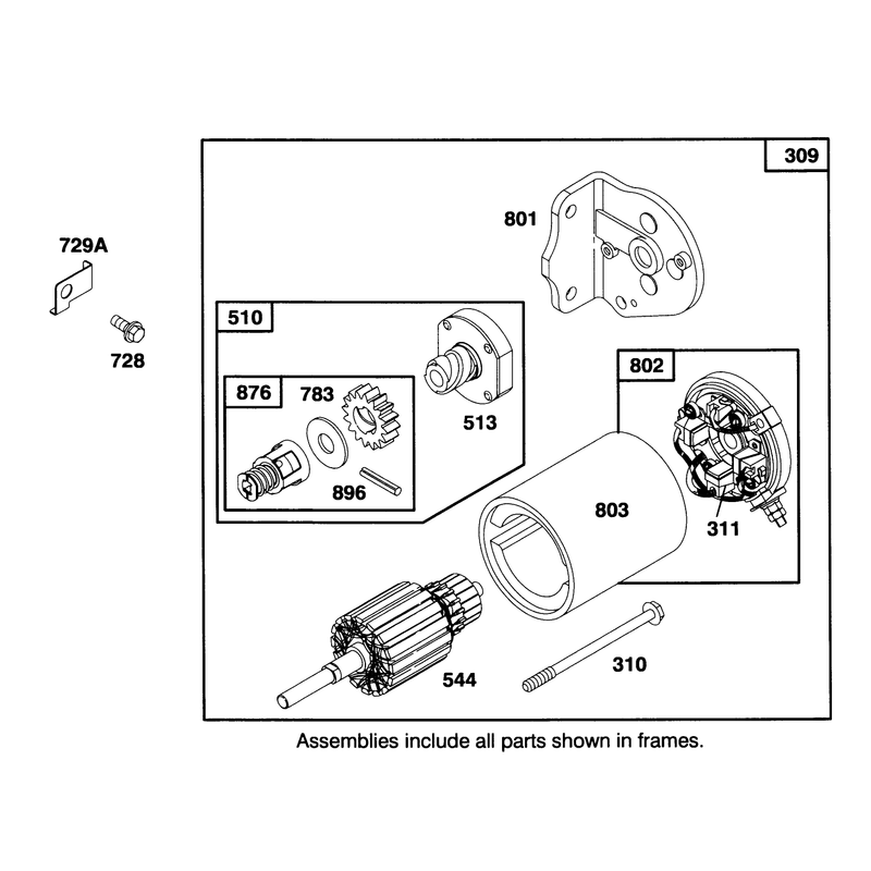 Engine Briggs and Stratton Model 286707-0453-01