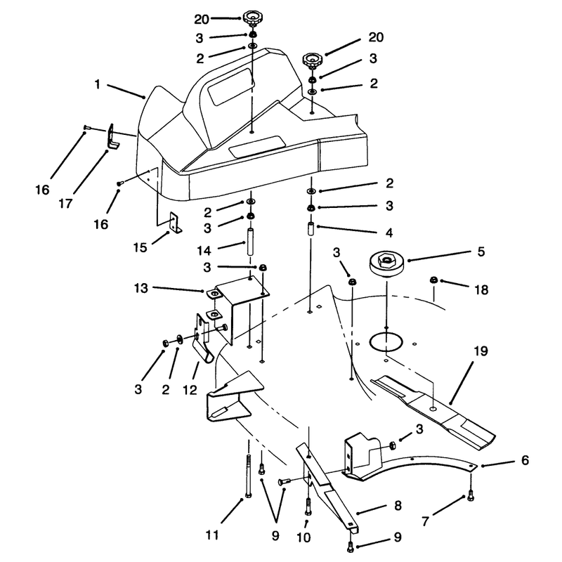Pulley & Shield Assembly