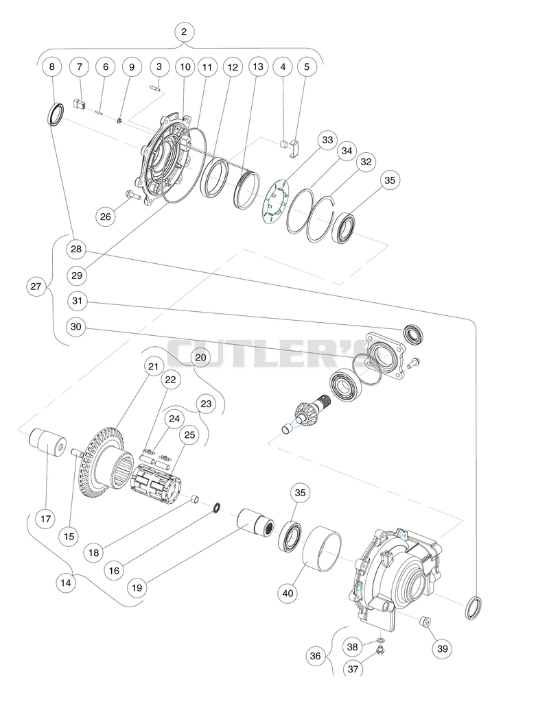 Front Differential (Output Components)