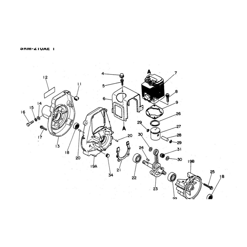 Crankcase Cylinder and Piston