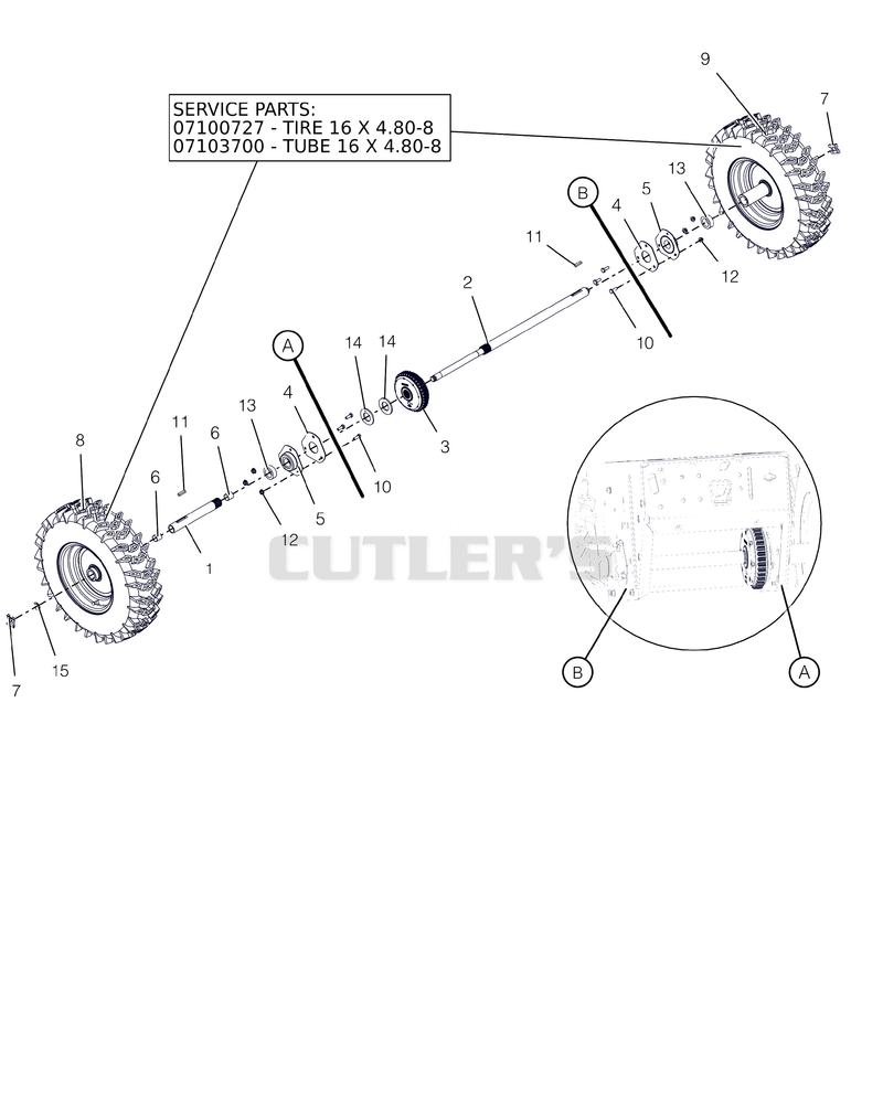 Wheels And Axle - 28"