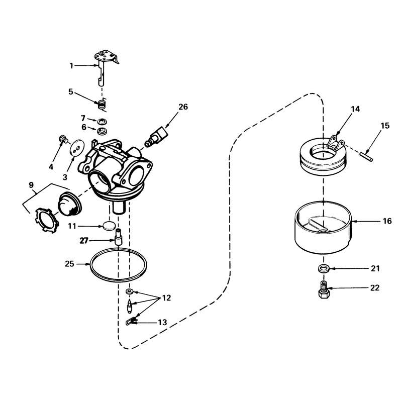 Carburetor No 632050a