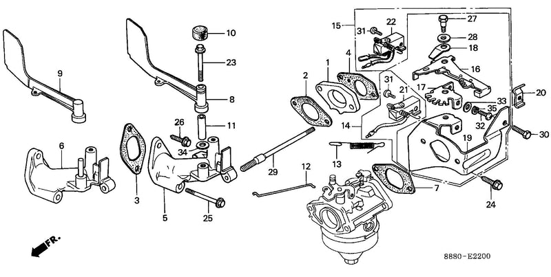 INLET MANIFOLD@CONTROL   LEVER