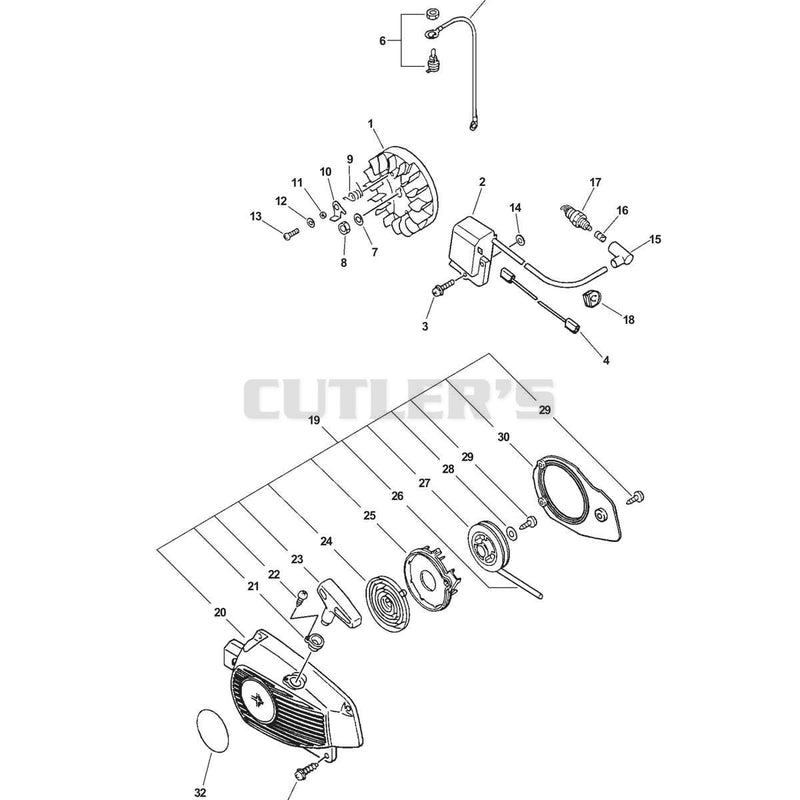 IGNITION, STARTER ASSEMBLY
