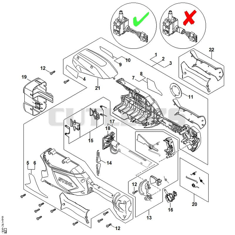 Handle housing, Cover ⇥ 443381483