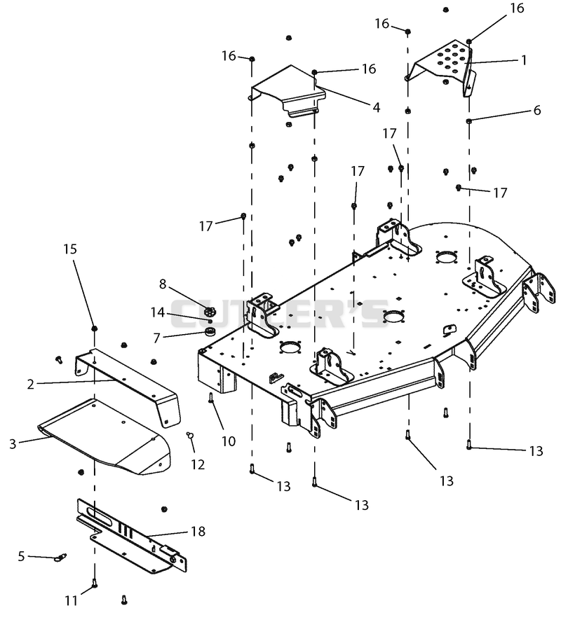 Chute And Belt Covers - 52" Deck