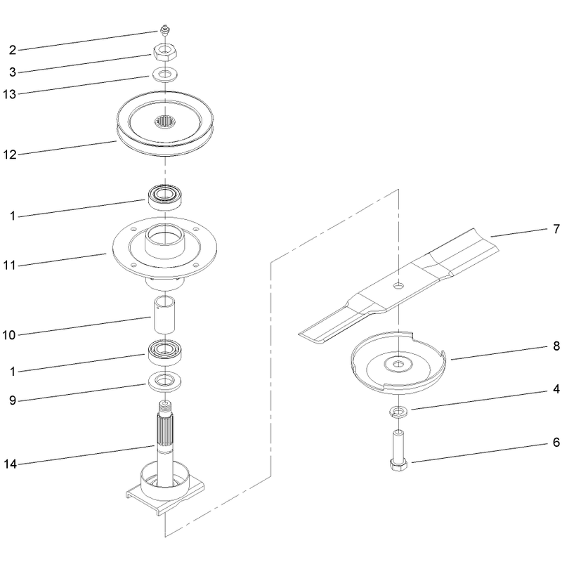 Spindle Housing Assembly No 67-7660