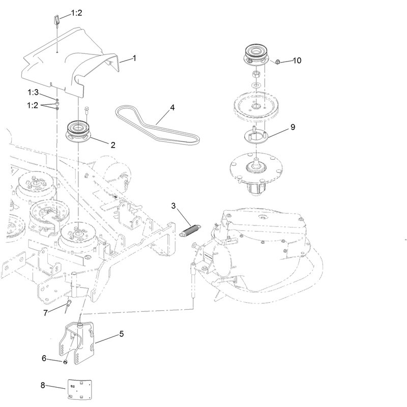Belt, Pulley and Cover Assembly