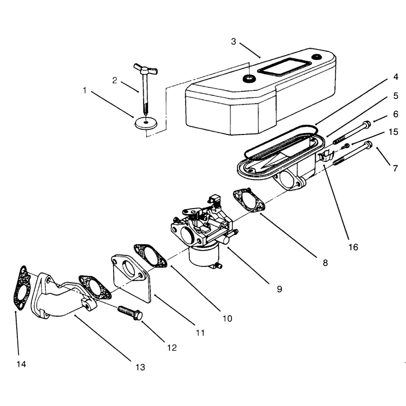 Air Cleaner and Carburetor Assembly