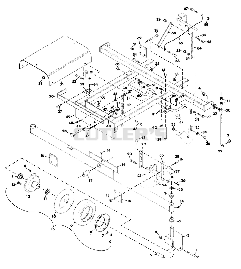 MOWER FRAME