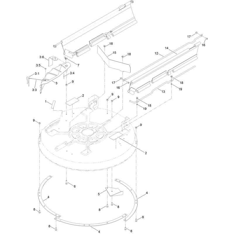 32 Inch Deck Assembly
