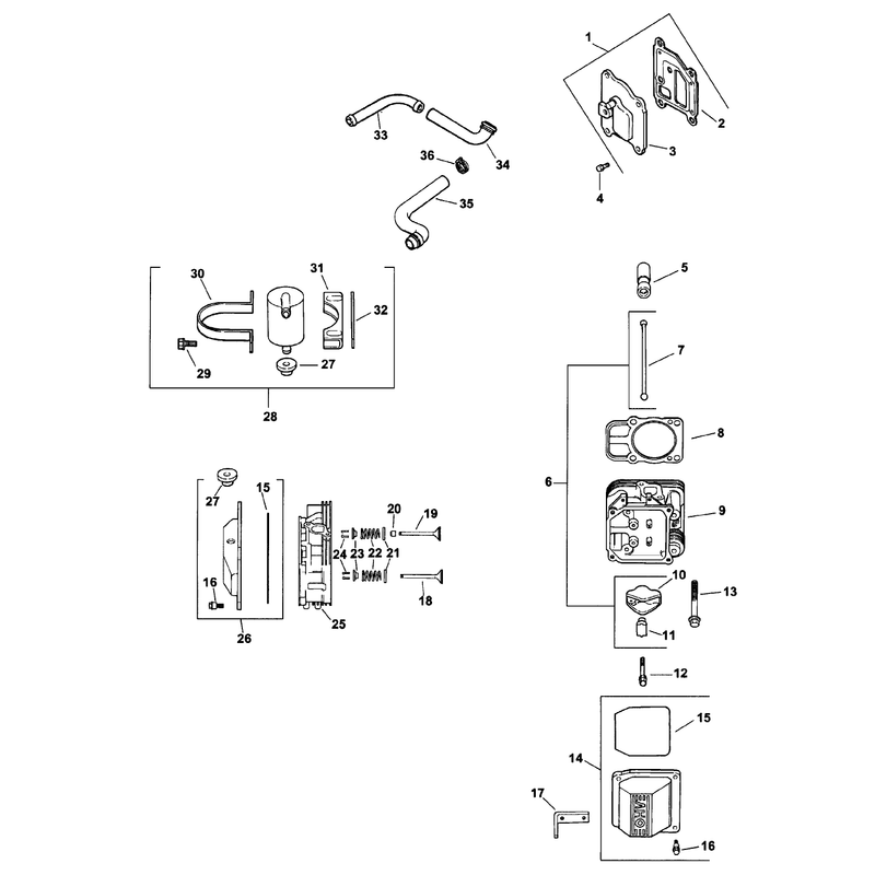 Group 4 Headvalvebreather Assembly