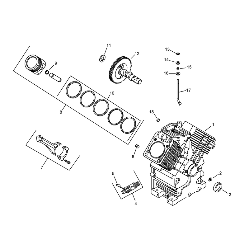 Crankcase Assembly Kohler CH750-0010