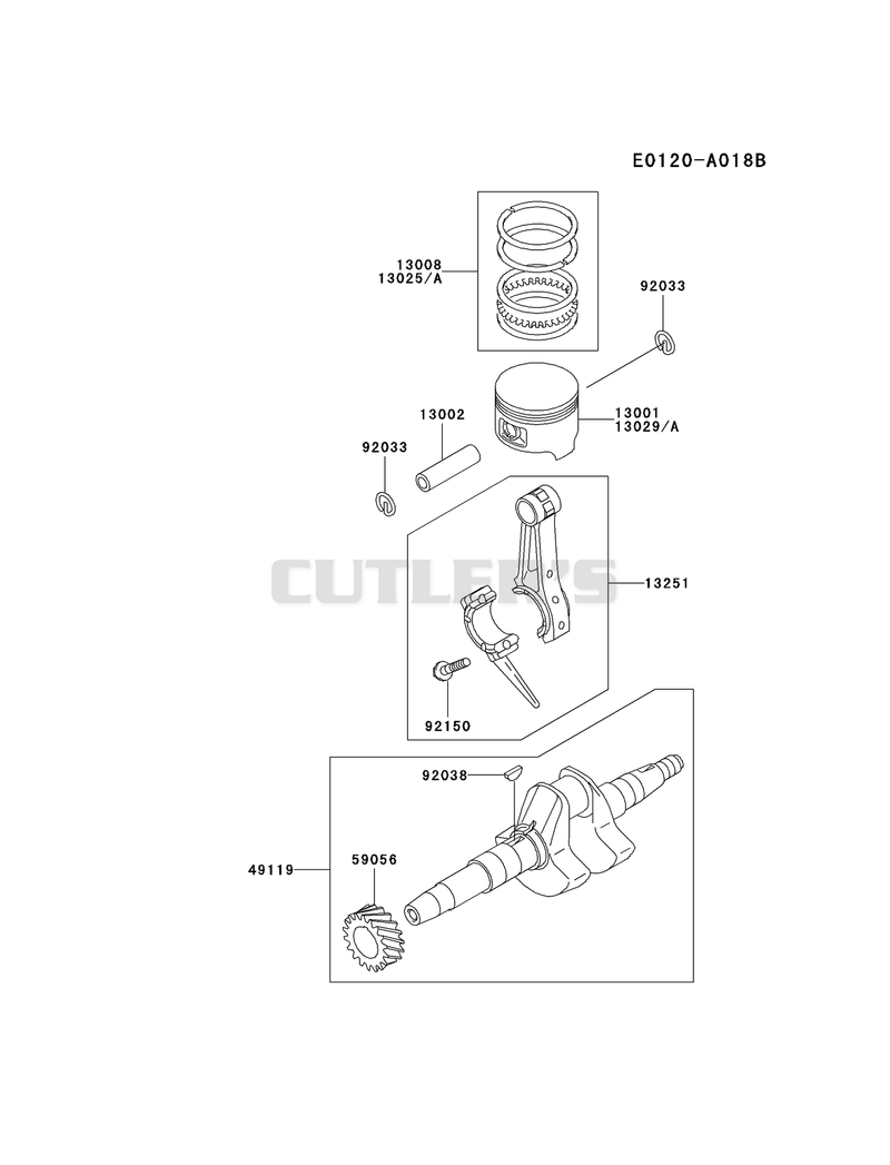 PISTON/CRANKSHAFT