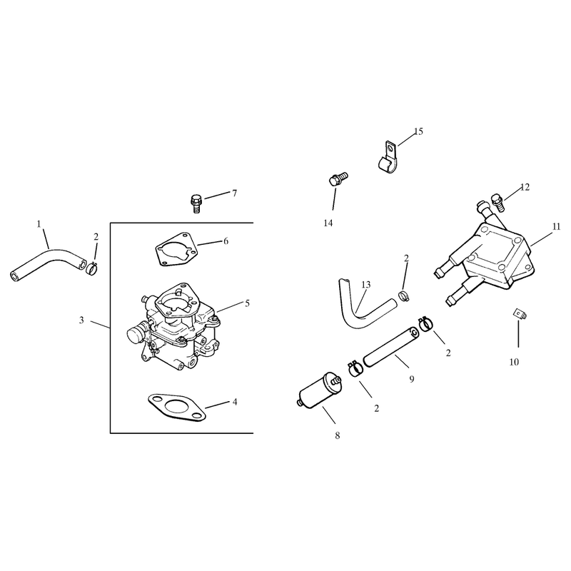 Group 8 Fuel System Assembly Kohler CH23S-76569