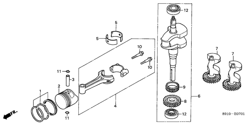 CRANKSHAFT@PISTON        (GV400K1)
