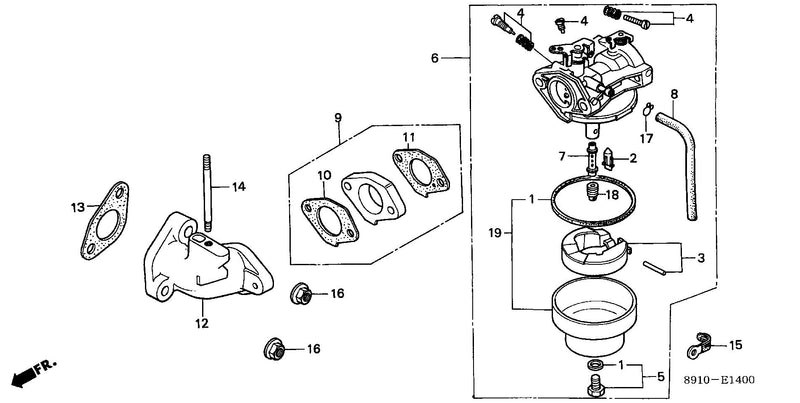 CARBURETOR@INLET MANIFOLD