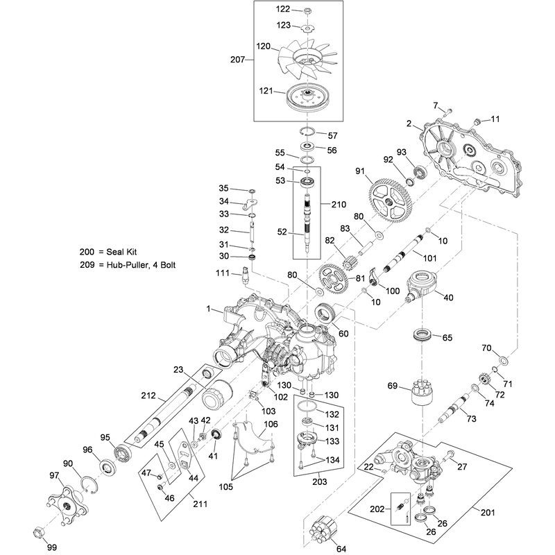 RH Hydro Assembly No. 115-2550