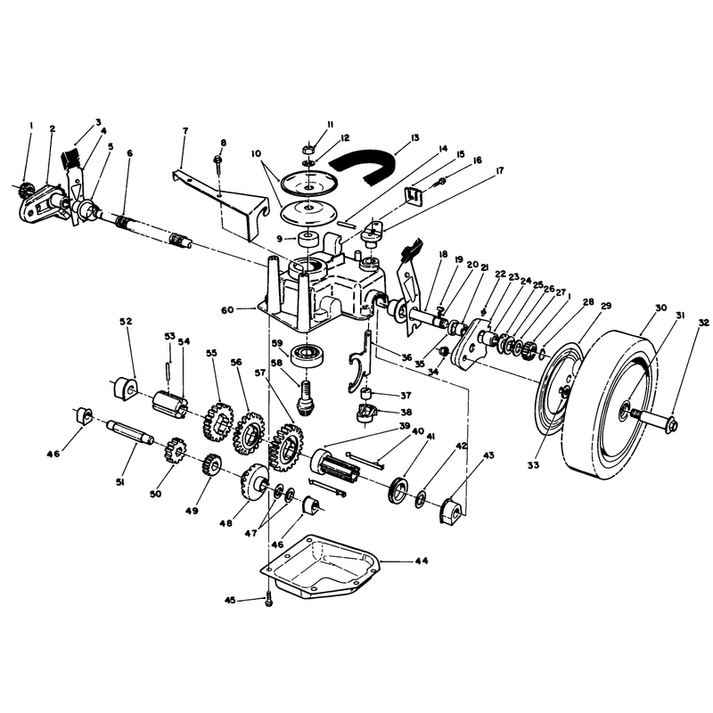 Gear Case Assembly Continuedused on Units with Serial No 7050000 and Up