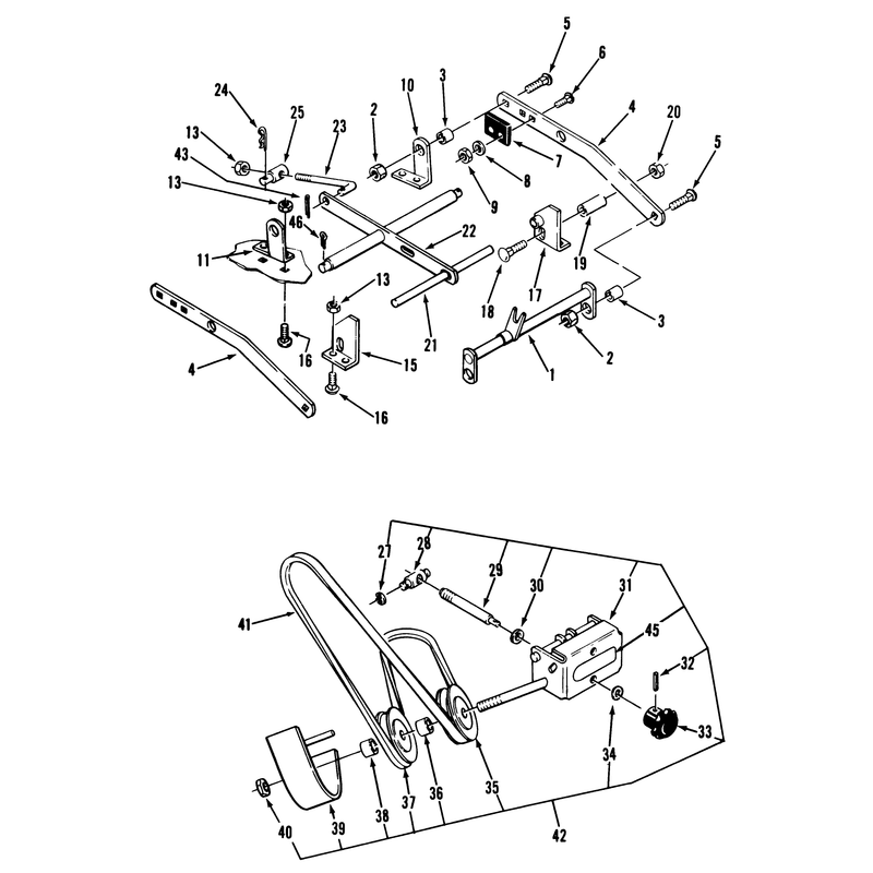 Rear Discharge Mower 42 in