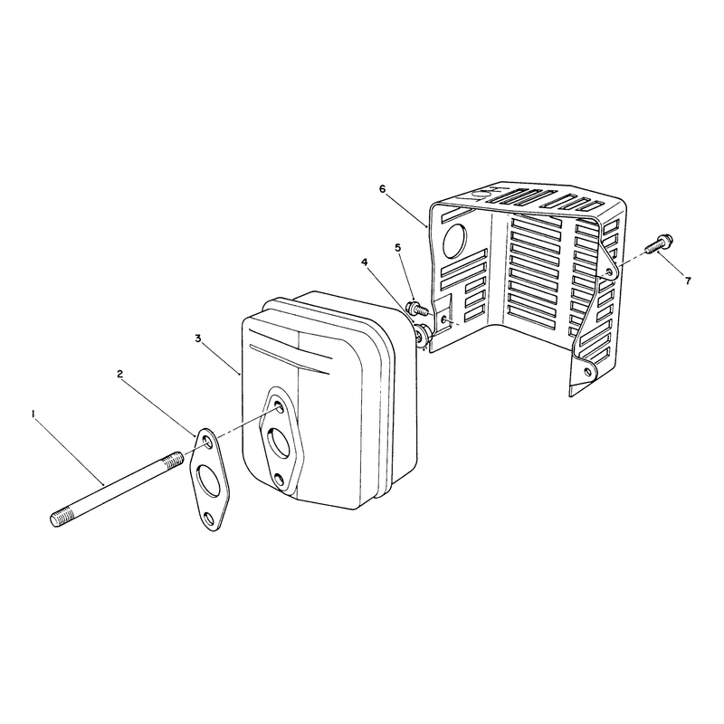 Muffler Assembly (engine Model No. Vmk9-2)
