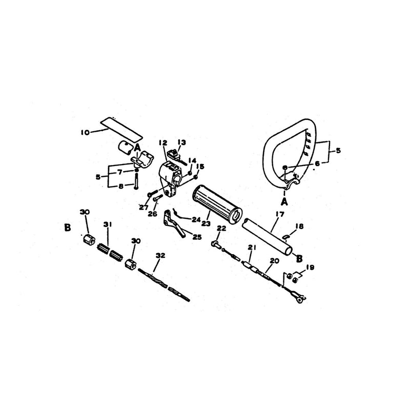 Handle Throttle and Drive Shaft