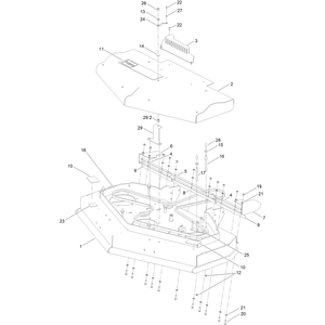48 Inch Deck and Cover Assembly