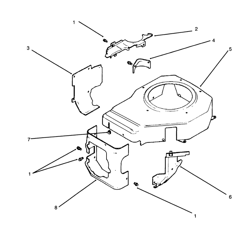 Blower Housing and Baffle Engine Kohler Model No Cv14 S 1429 Continued