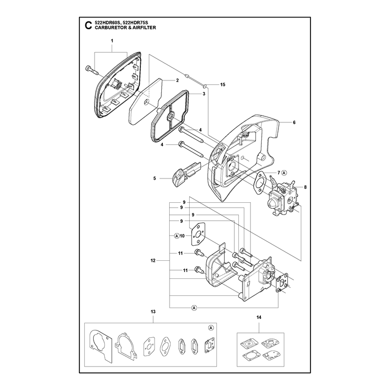 CARBURETOR AND AIR FILTER