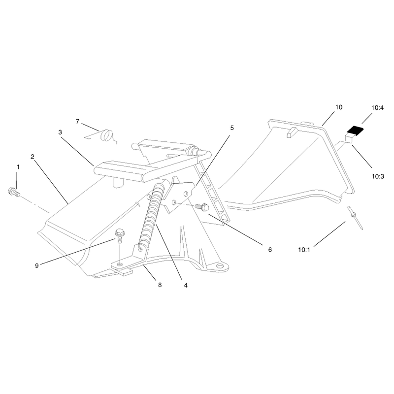 Rear Bag Discharge Chute Assembly