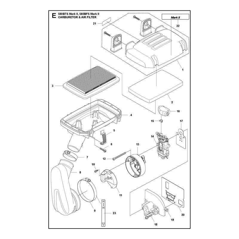 CARBURETOR AND AIR FILTER