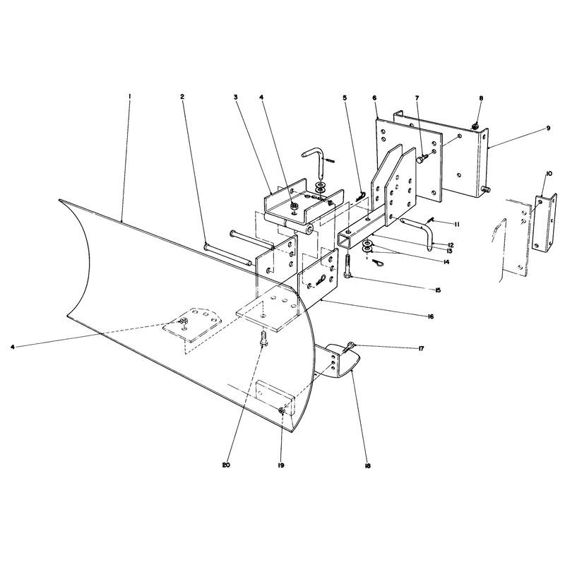 Grader Blade Assembly Model 59099 (optional)