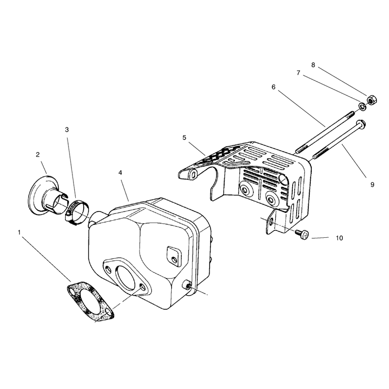 Muffler Assembly Model No 47pt7-3