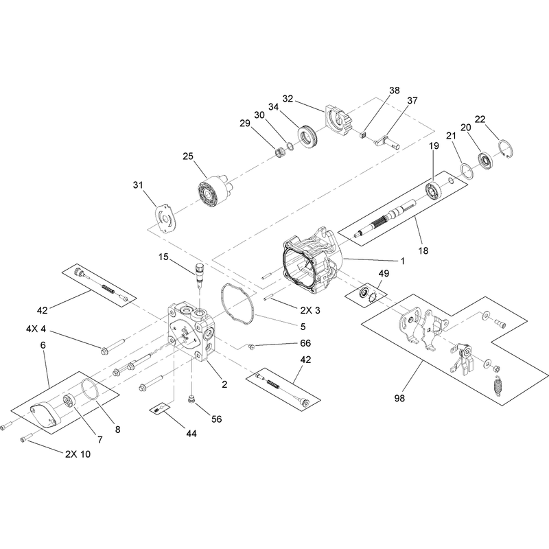 Hydraulic Pump Assembly No 114-3400 and 114-3401