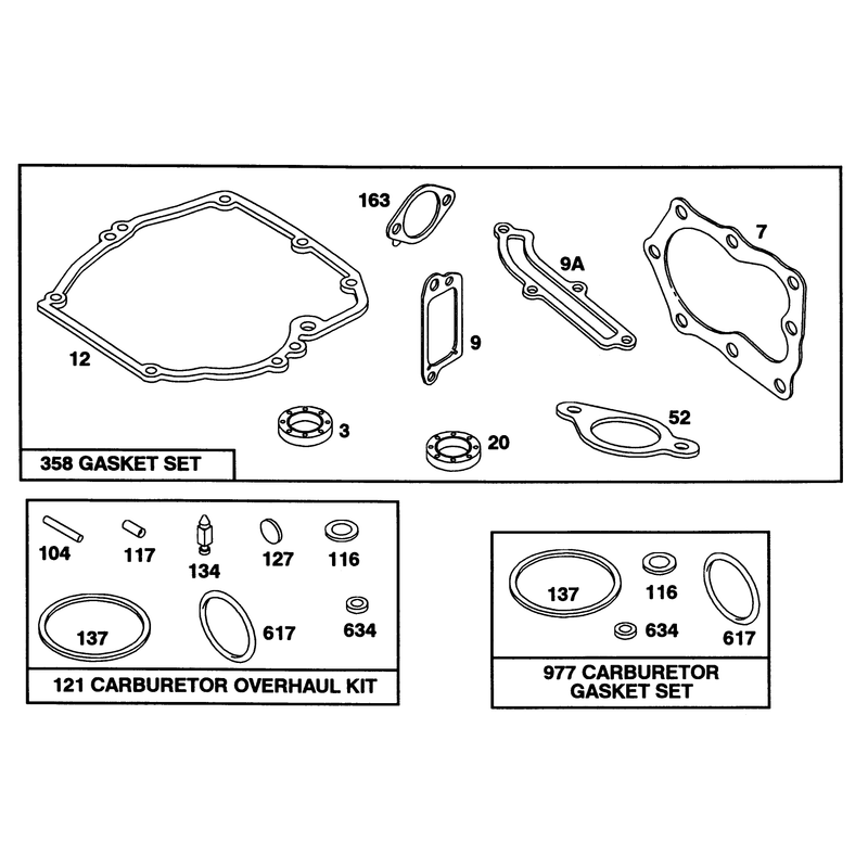 Engine Briggs and Stratton Model 122702-3171-01