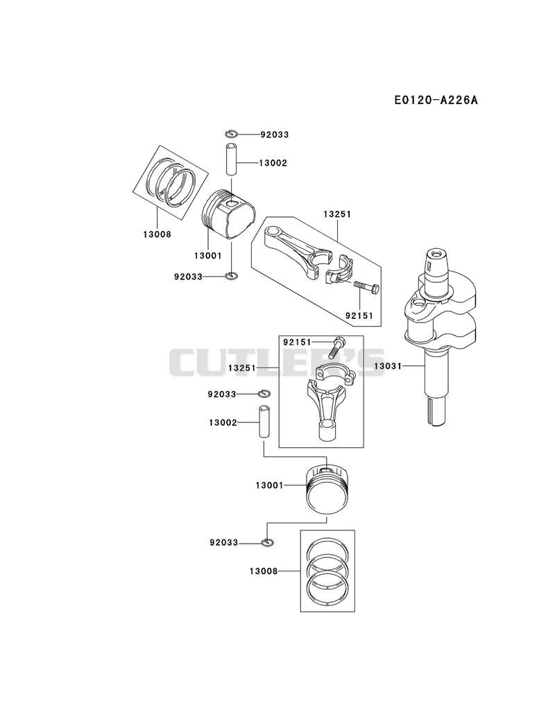 PISTON/CRANKSHAFT