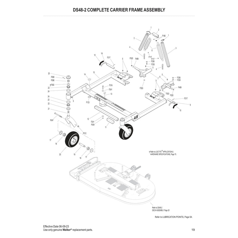 DS48-2 COMPLETE CARRIER FRAME ASSEMBLY