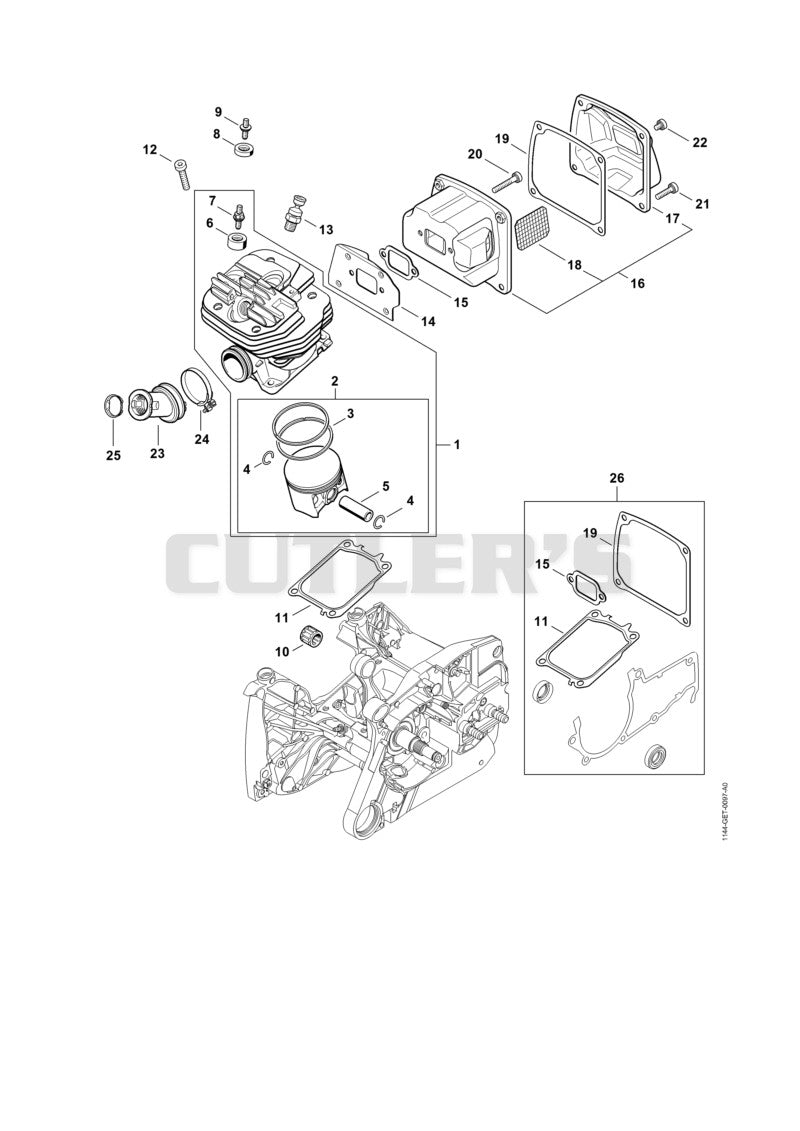 Cylinder, Muffler