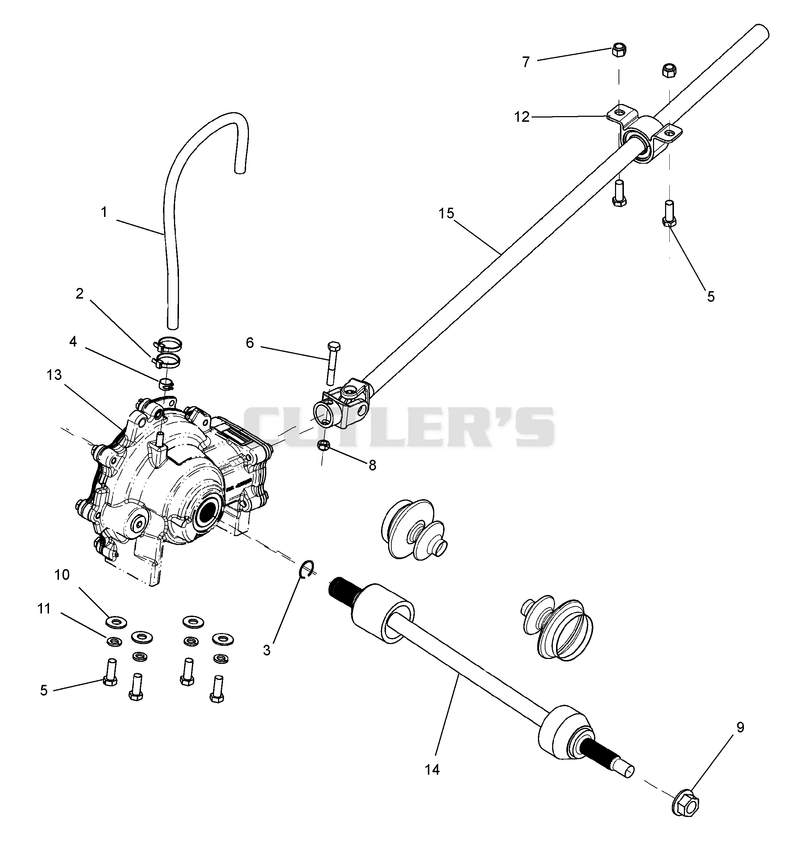 Front Differential and Driveshaft