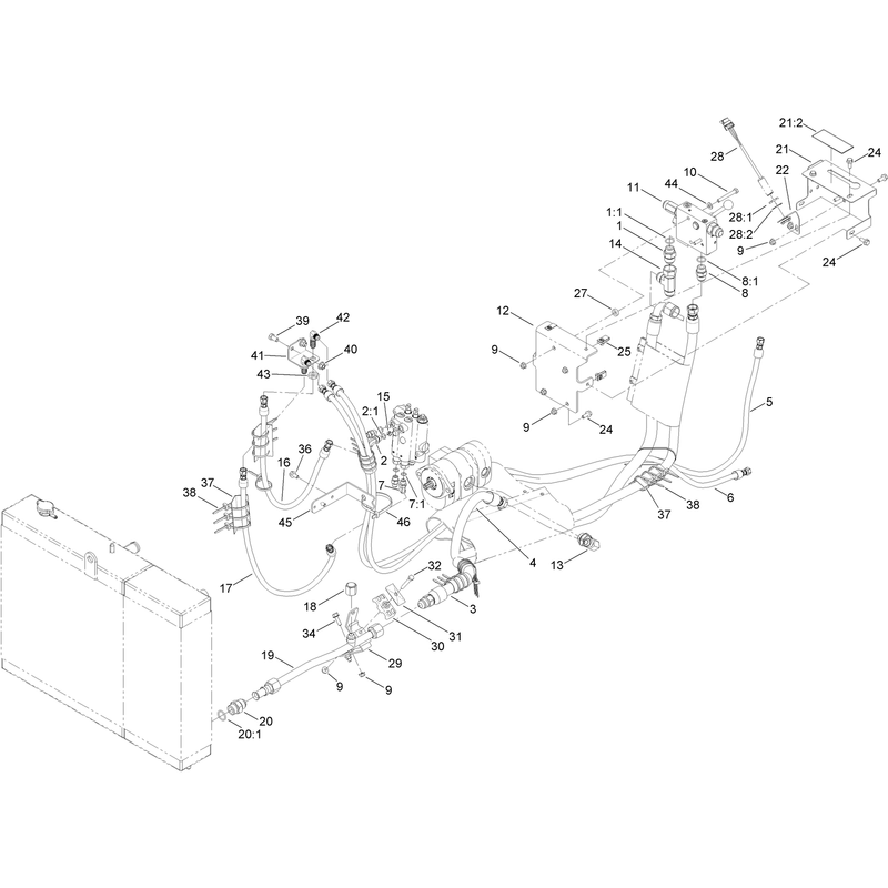 Hydraulic Plumbing Assembly No. 2