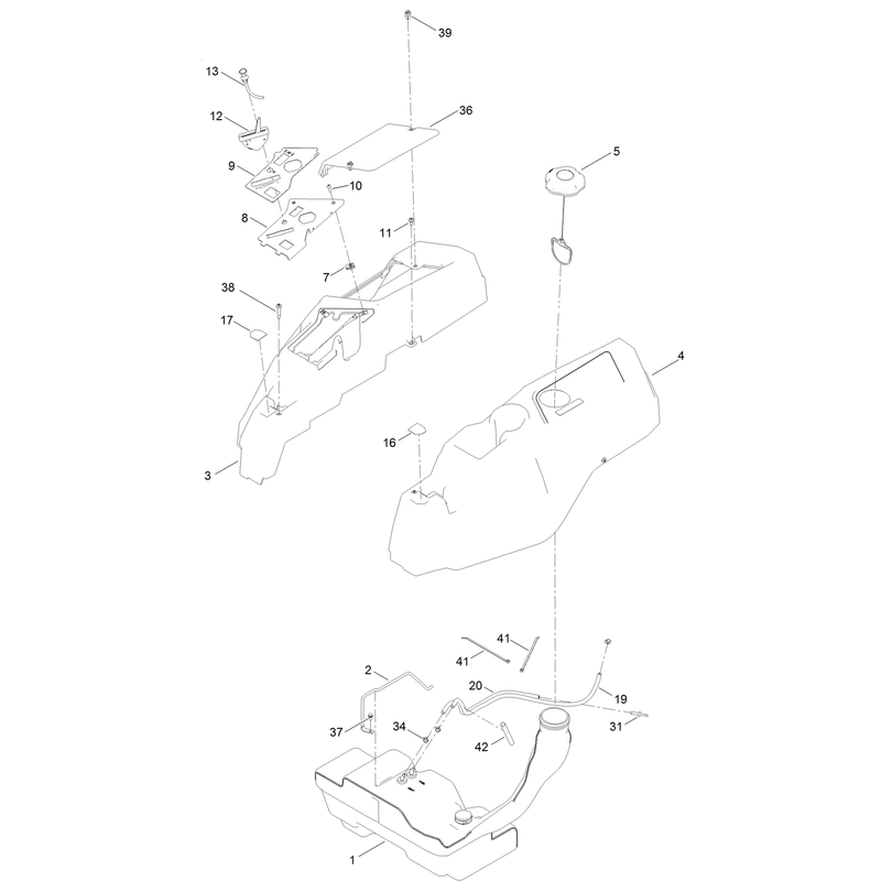 Body Styling and Fuel Tank Assembly