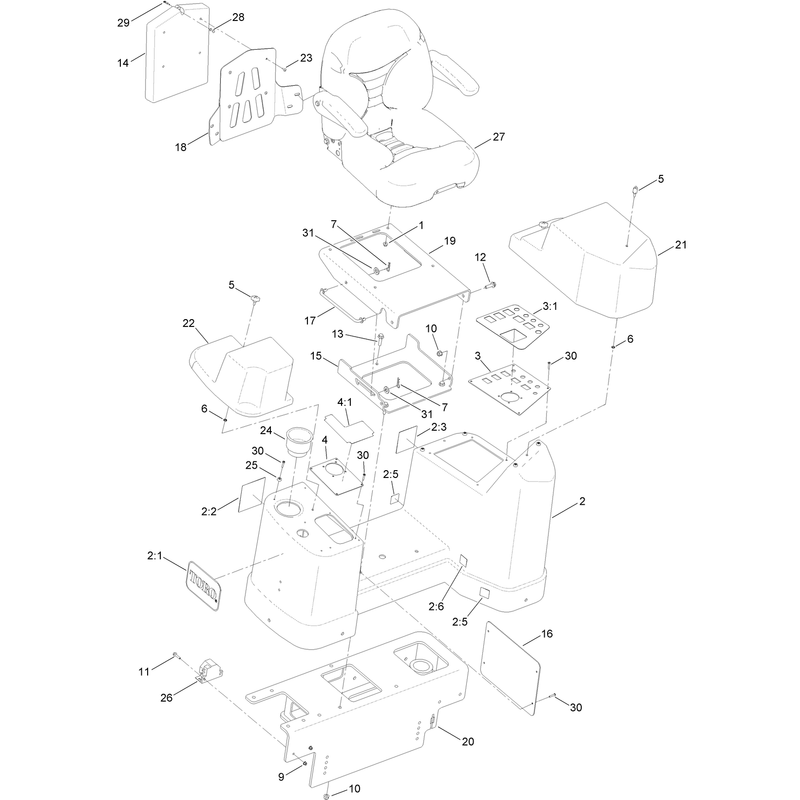 Operator Platform Assembly