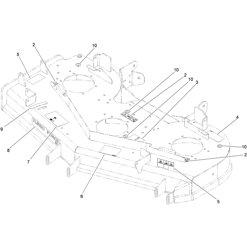 Deck Decal Assembly No. 117-3809