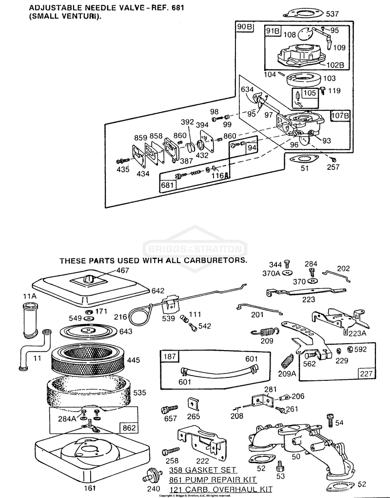Carburetor Assemblies, A/C