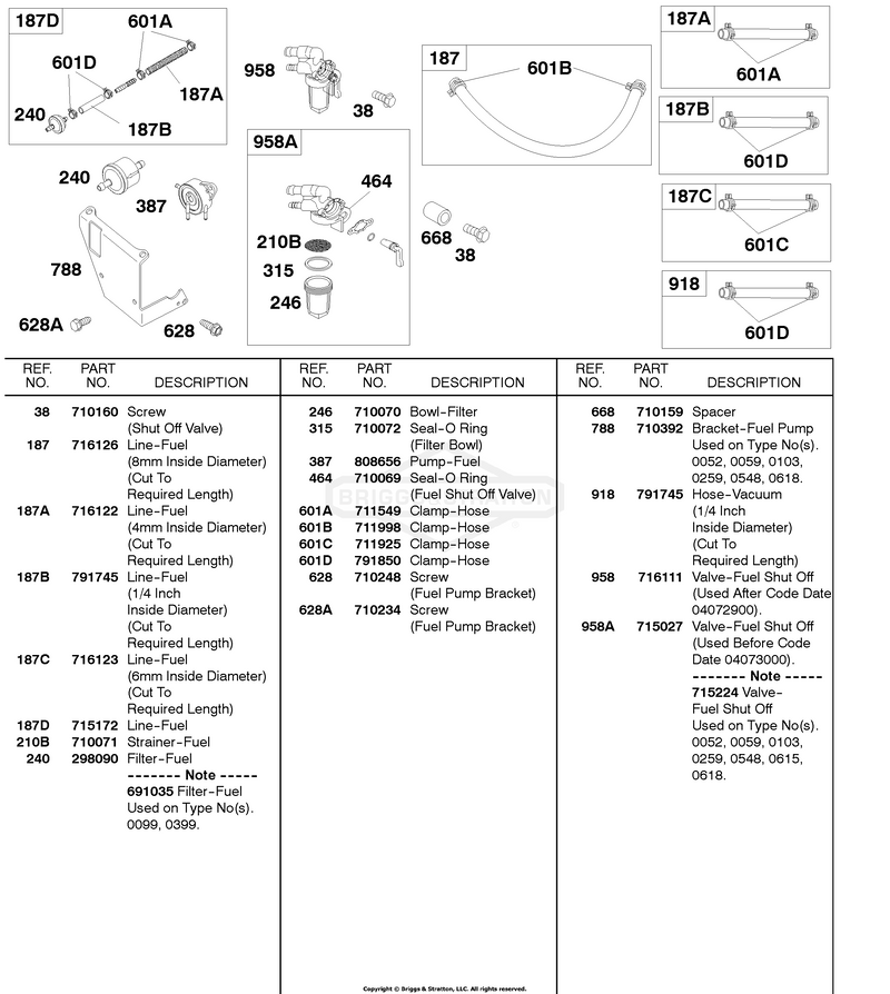 Fuel Lines, Fuel Filters