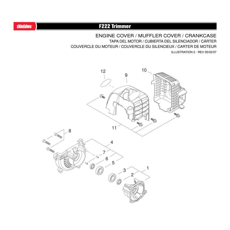 ENGINE COVER / MUFFLER COVER / CRANKCASE
